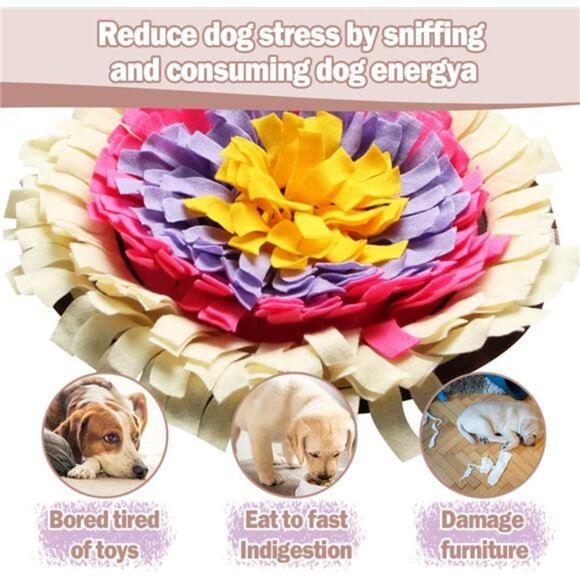 Snuffle Mat for Dogs,SniffMat Slow Feeding Mat,Interactive Feed Game for Boredom - Picture 3 of 7